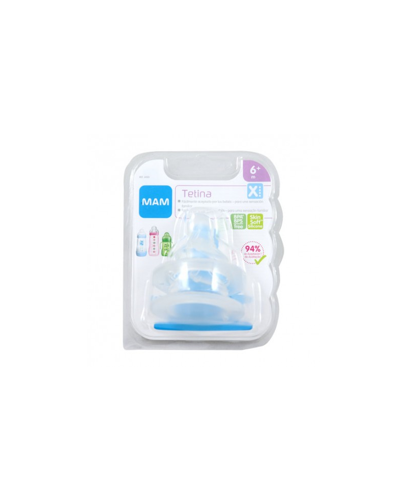 TETINA SILICONA FLUJO EXTRA RAPIDO MAM TEAT X + 6 MESES