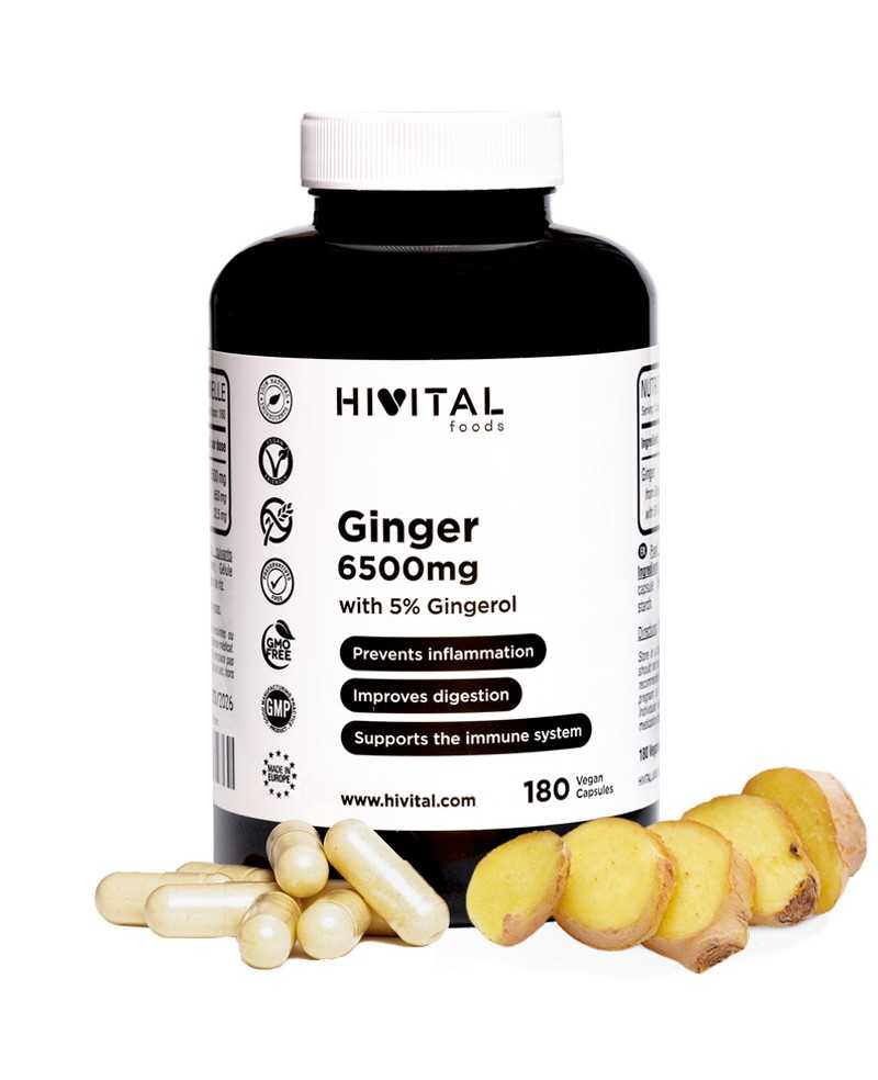 HIVITAL JENGIBRE 6500 MG 180 CAPS VEGANAS