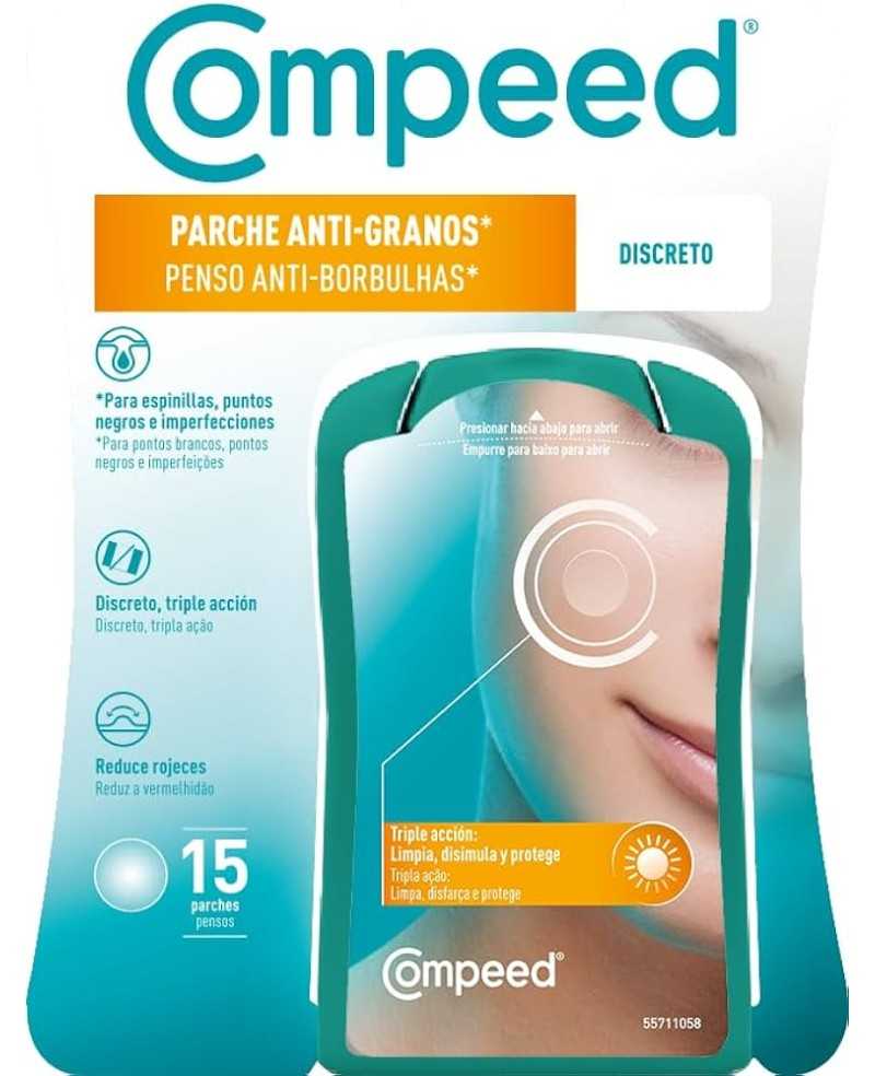 COMPEED PARCHE ANTI-GRANOS LIMPIADOR TRIPLE ACCION 7 UNIDADES