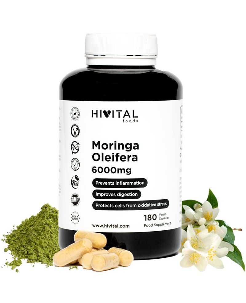 HIVITAL MORINGA OLEIFERA 6000 MG 180 CAPS VEGANAS