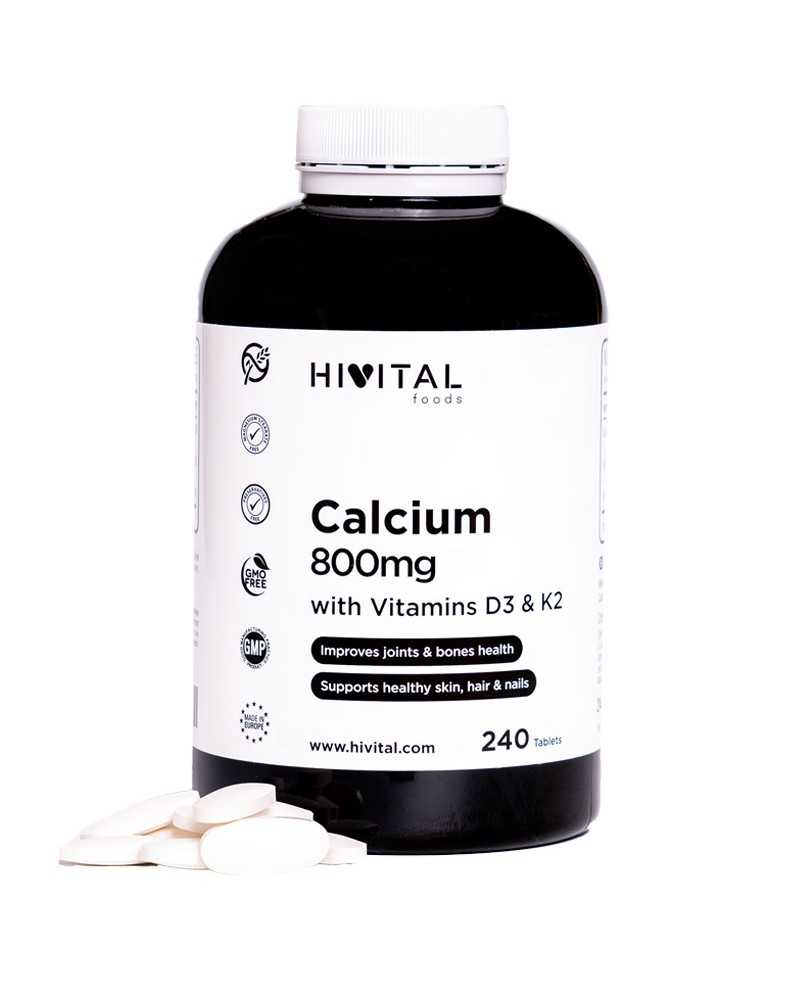 HIVITAL CALCIO 800 MG +VITD3+K2 240 COMPRIMIDOS