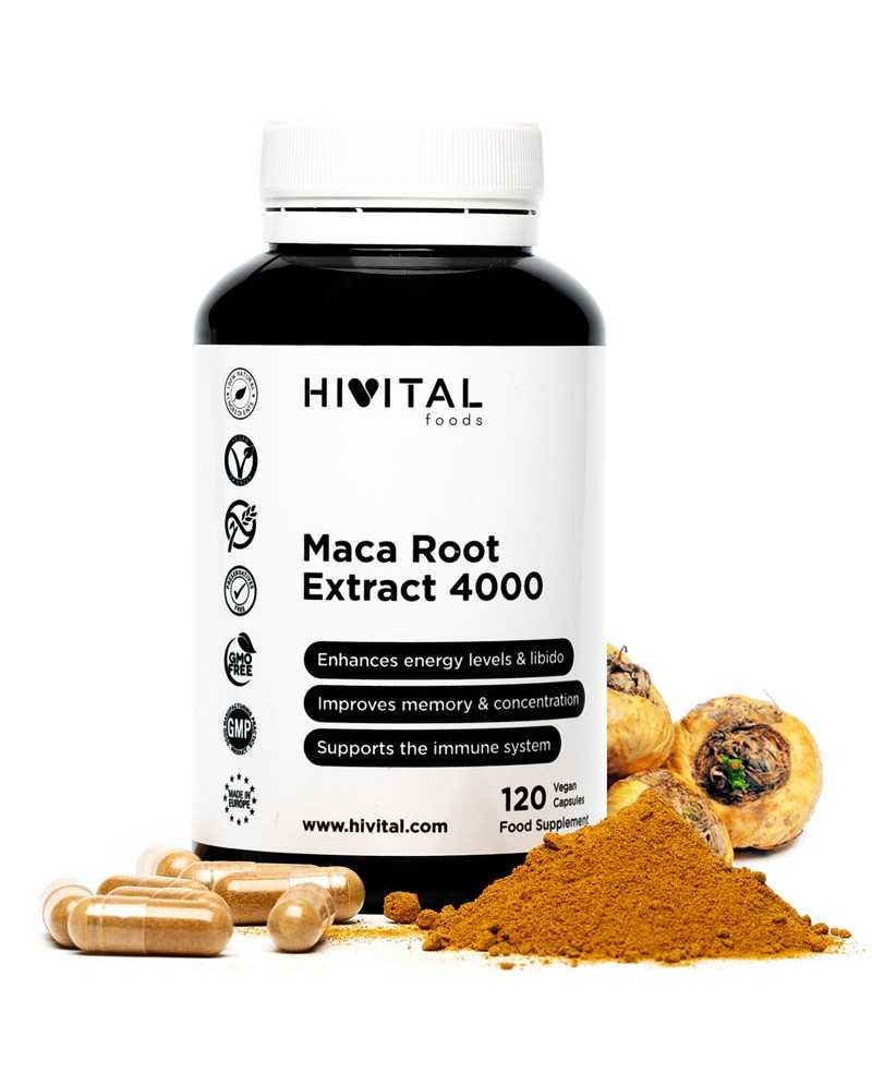 HIVITAL MACA PERUANA 4000 MG 120 CAPS VEGANAS