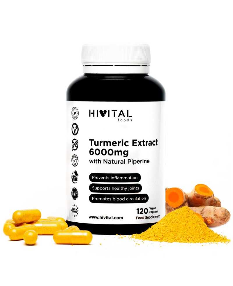 HIVITAL CURCUMA 6000 MG 120 CAP VEGANAS