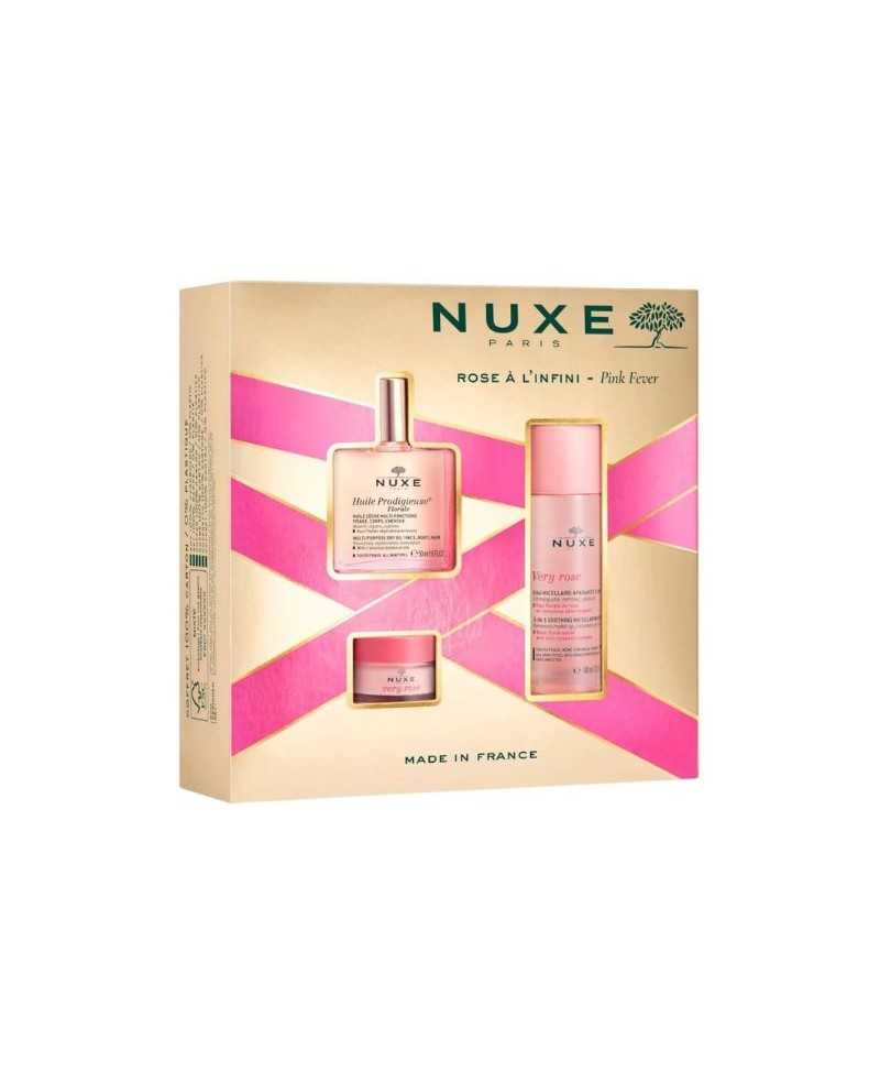 NUXE COFRE ACEITE FLORAL+MICELAR+LABIAL VERY ROSE