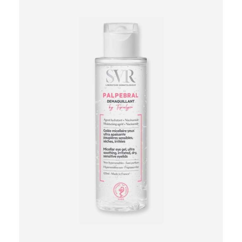 SVR PALPEBRAL BY TOPIALYSE DESMAQUILLANT GEL MICELAR ROSTRO OJOS Y LABIOS 125 ML