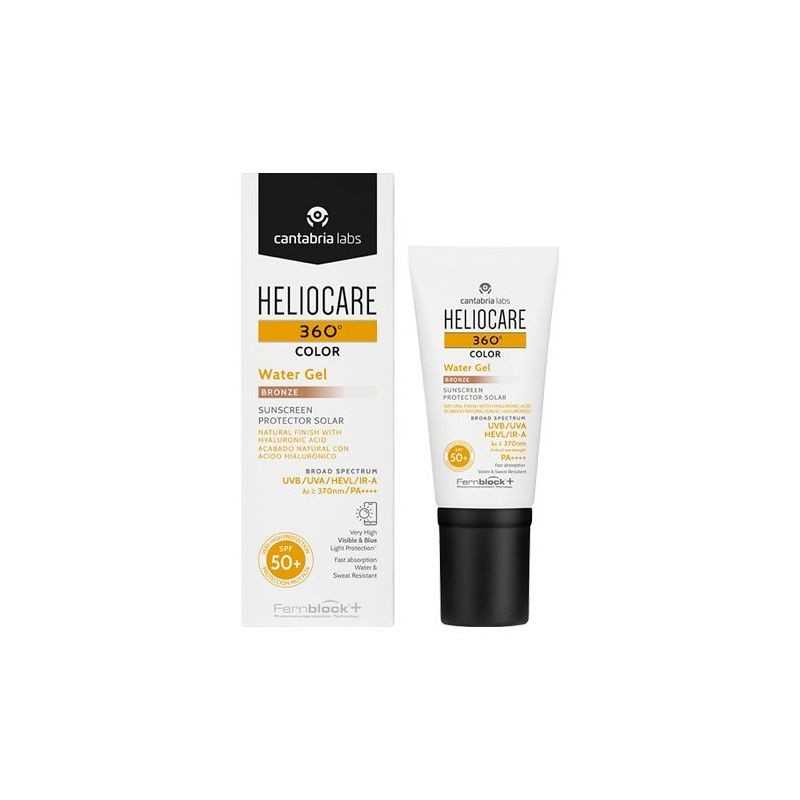 HELIOCARE 360º COLOR WATER GEL PROTECTOR SOLAR SPF 50+ 1 ENVASE 50 ML COLOR BRONZE