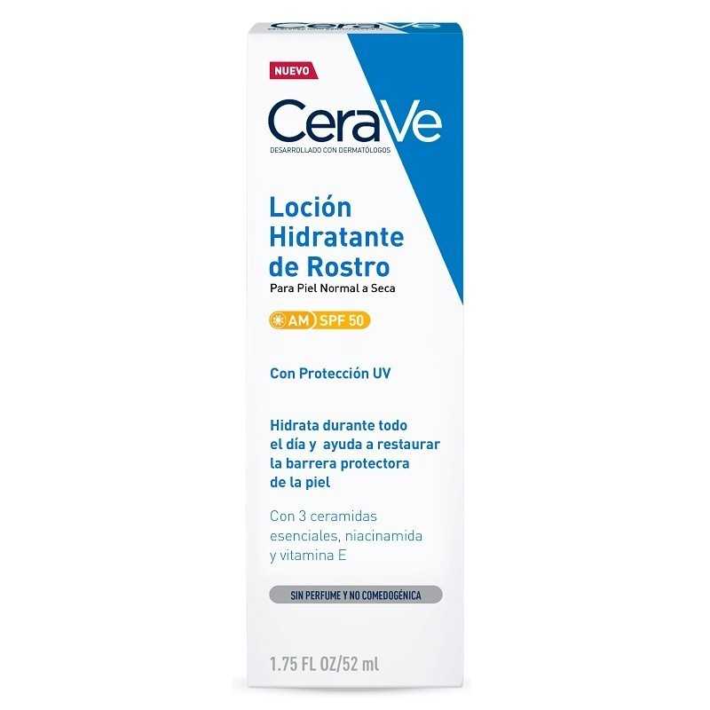 CERAVE LOCION HIDRATANTE DE ROSTRO SPF 50 1 TUBO 52 ML