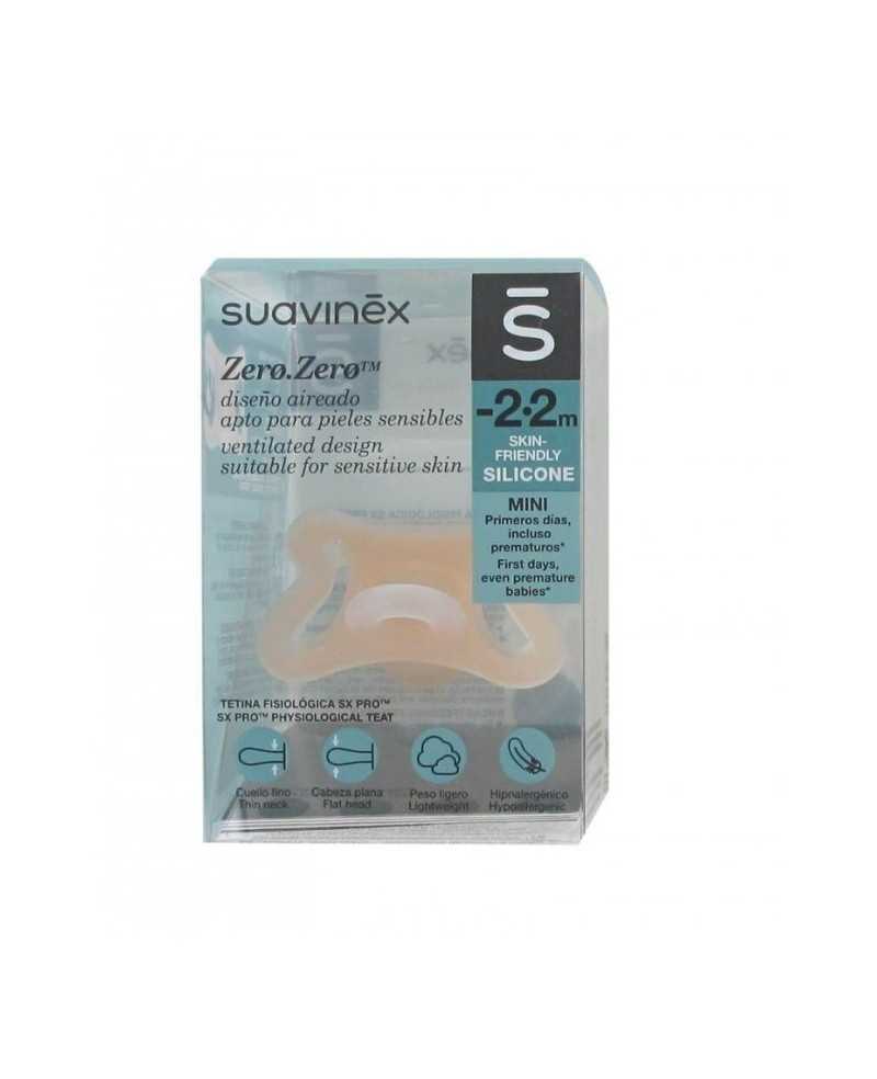 CHUPETE SILICONA FISIOLOGICO SUAVINEX SX PRO ZERO-ZERO -2 - 2 MESES 1UD