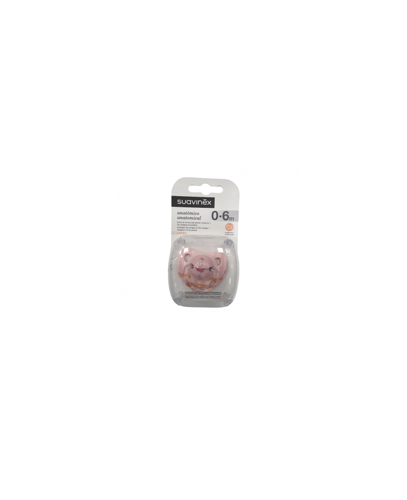 SUAVINEX CHUPETE ANATOMICO LATEX 0- 6 M 1UD